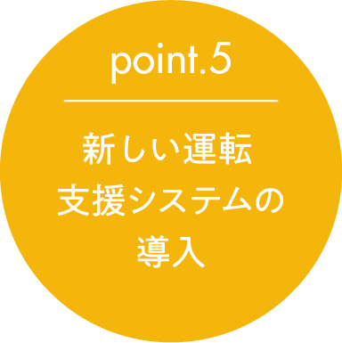 point.5 新しい運転支援システムの導入