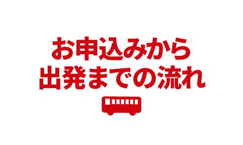 お申し込みから出発までの流れ