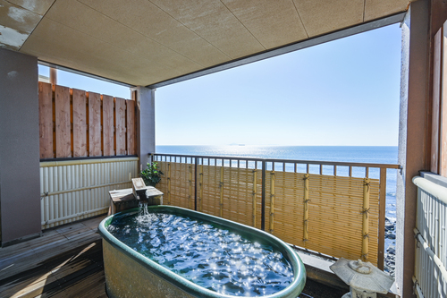 【露天風呂客室に宿泊】東伊豆波打ち際の宿 稲取温泉｢稲取東海ホテル湯苑｣