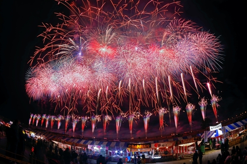 第119回　長野えびす講花火大会　信州犀川花火大会～有料観覧席より花火見物～