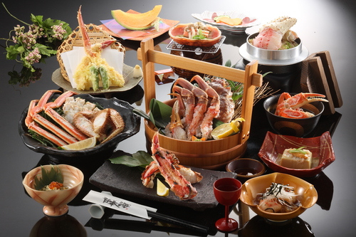 特別メニュー日本海の蟹づくし会席　料理自慢の宿　寺泊 海風亭日本海