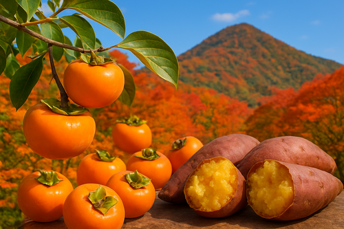 富有柿＆紅天使焼き芋のお土産付！いばらき秋の感謝祭