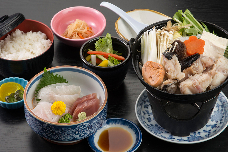 いばらき冬のあったか味覚♪～あんこう鍋・あんこう唐揚げ・魚介の刺身～